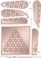 Xmas Snowflake Tree Fan Pyramage Topper