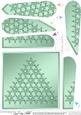 Xmas Snowflake Tree Fan Pyramage Topper