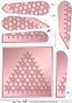 Xmas Snowflake Tree Fan Pyramage Topper