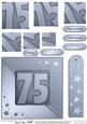 75th Metallic Age Quick Card with Twisted Pyramage