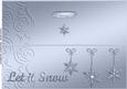 Large Dl Xmas Snowflakes Quick Cut and Fold Card
