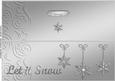 Large Dl Xmas Snowflakes Quick Cut and Fold Card