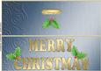 Large Dl Xmas Holly Quick Cut and Fold Card