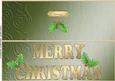 Large Dl Xmas Holly Quick Cut and Fold Card
