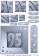95th Metallic Age Quick Card with Twisted Pyramage