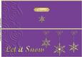 Large Dl Xmas Snowflakes Quick Cut and Fold Card