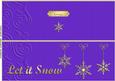 Large Dl Xmas Snowflakes Quick Cut and Fold Card