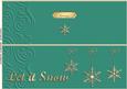 Large Dl Xmas Snowflakes Quick Cut and Fold Card