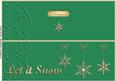 Large Dl Xmas Snowflakes Quick Cut and Fold Card