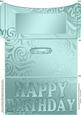 Elegant Birthday Flourish Money or Gift Wallet and Card