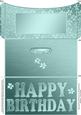 Elegant Birthday Flowers Money or Gift Wallet and Card