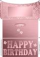 Elegant Birthday Flowers Money or Gift Wallet and Card