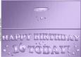 Large Dl 16th Birthday Quick Cut and Fold Card