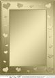 A4 Metallic Romantic Hearts Plain Card Base