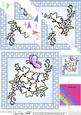Flowers and Butterfly Scalloped Corner Stacker