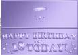 Large Dl 18th Birthday Quick Cut and Fold Card