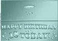 Large Dl 18th Birthday Quick Cut and Fold Card