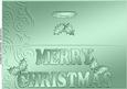 Large Dl Xmas Holly Quick Cut and Fold Card