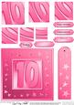 10th Bright Metallic Age Quick Card with Twisted Pyramage
