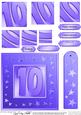 10th Bright Metallic Age Quick Card with Twisted Pyramage
