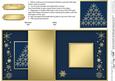 Christmas Snowflake Tree - No-Hole Fold Back Card