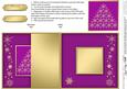 Christmas Snowflake Tree - No-Hole Fold Back Card