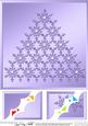 8 x 8 Xmas Snowflake Tree Scalloped Corner Topper