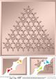 8 x 8 Xmas Snowflake Tree Scalloped Corner Topper