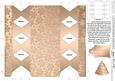 Metallic Snowflakes Cracker Shaped Treat or Favour Box
