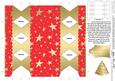 Gold Stars Cracker Shaped Treat or Favour Box
