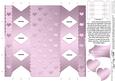 Metallic Hearts Cracker Shaped Treat or Favour Box