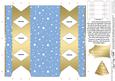 Gold Snowballs Cracker Shaped Treat or Favour Box