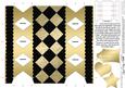 Metallic Diamonds Cracker Shaped Treat or Favour Box