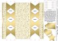 Gold Swirls Cracker Shaped Treat or Favour Box