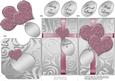 Elegant Romantic Hearts Lottery Wallet Card