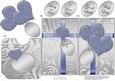 Elegant Romantic Hearts Lottery Wallet Card