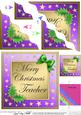 Teacher Christmas Wavy Corner Side Stacker Topper