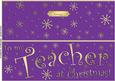 Large Dl to My Teacher Christmas Quick Cut and Fold Card