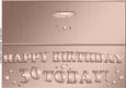 Large Dl 30th Birthday Quick Cut and Fold Card