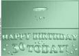Large Dl 30th Birthday Quick Cut and Fold Card