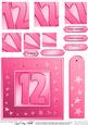 12th Bright Metallic Age Quick Card with Twisted Pyramage