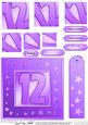 12th Bright Metallic Age Quick Card with Twisted Pyramage