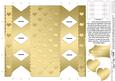 Metallic Hearts Cracker Shaped Treat or Favour Box