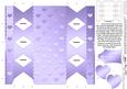 Metallic Hearts Cracker Shaped Treat or Favour Box