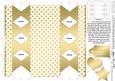 Gold Polka Dots Cracker Shaped Treat or Favour Box