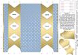 Gold Polka Dots Cracker Shaped Treat or Favour Box