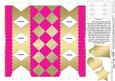 Metallic Diamonds Cracker Shaped Treat or Favour Box
