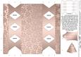 Metallic Snowflakes Cracker Shaped Treat or Favour Box