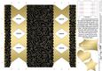 Gold Swirls Cracker Shaped Treat or Favour Box