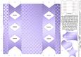 Metallic Polka Dots Cracker Shaped Treat or Favour Box